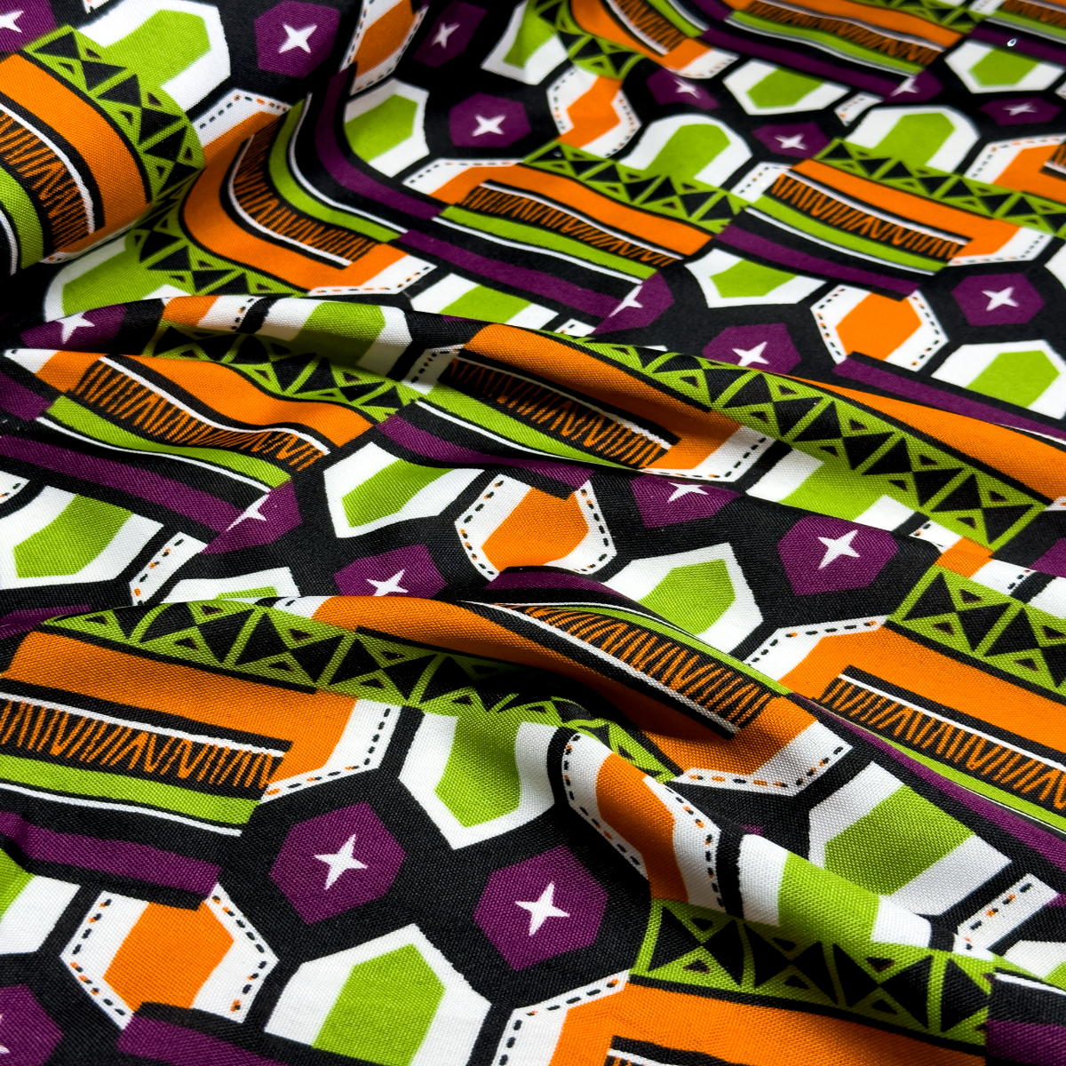 Tecido Oxford Africano Escudo Zulu