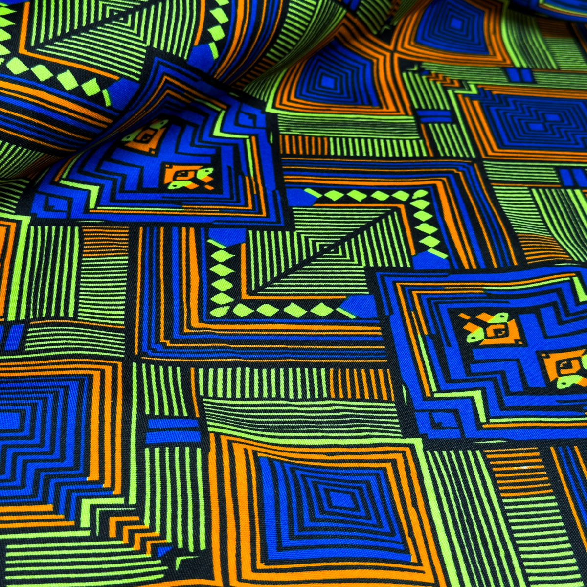 Tecido Oxford Africano Roseta Ubuntu