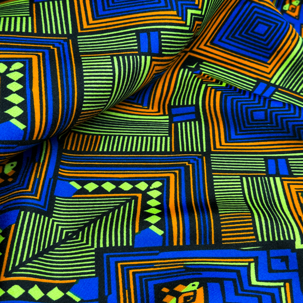 Tecido Oxford Africano Roseta Ubuntu