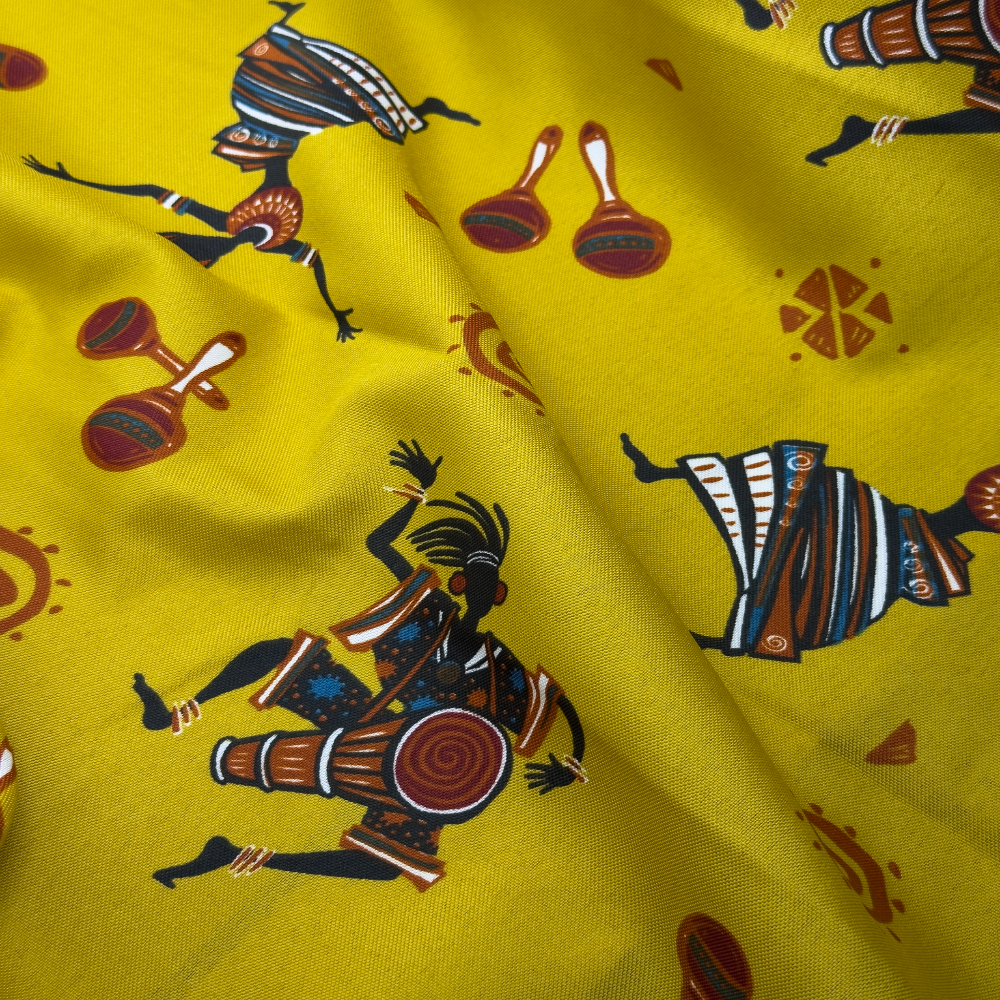 Tecido Oxford Africano Batuque Afro