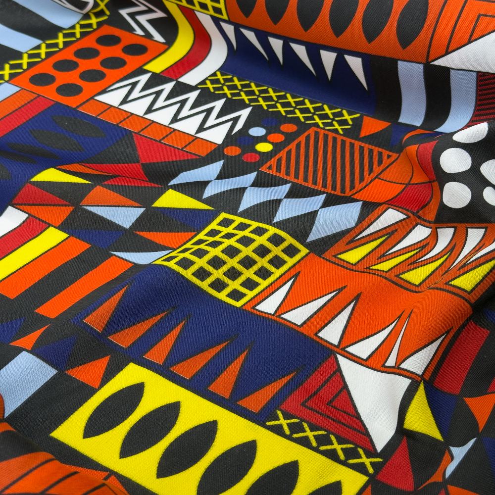 Tecido Oxford Africano Mosaico Vibrante