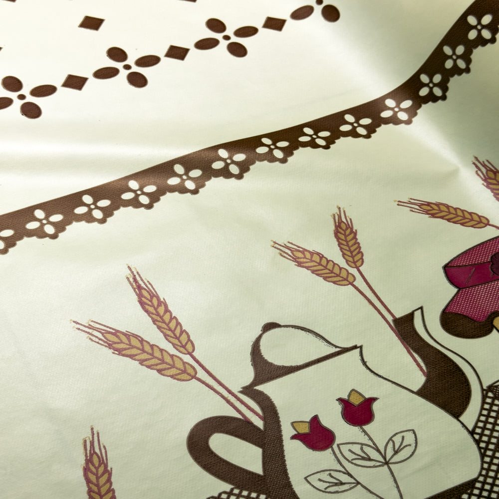 Tecido Toalha Térmica Estampada Café Colonial