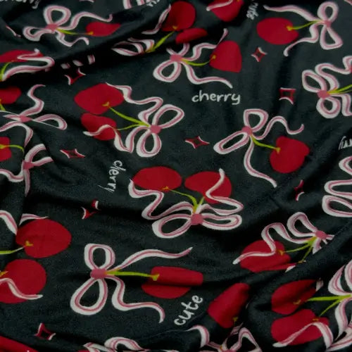 Malha Suede Cherry Muse