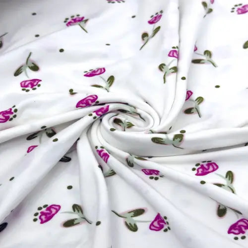 Malha Suede Whispering Petals