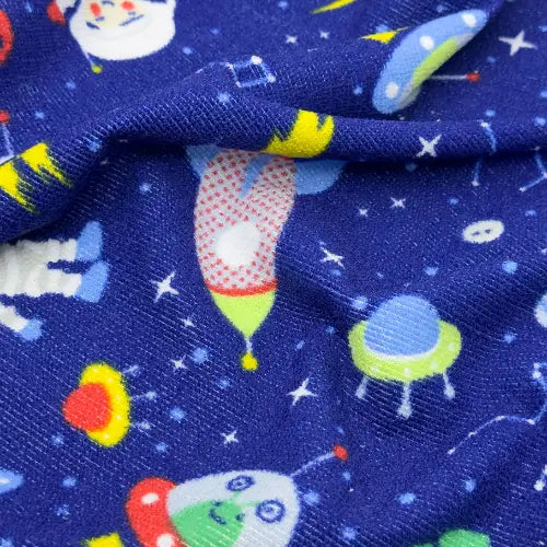 Tecido Atoalhado Galaxy Adventure