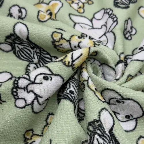 Tecido Atoalhado Safari Babies