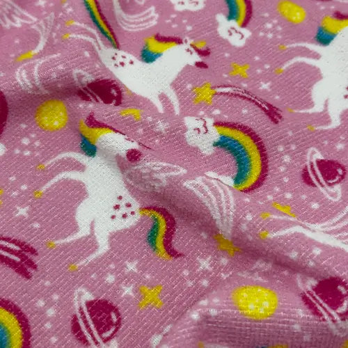 Tecido Atoalhado Unicorn Dreams