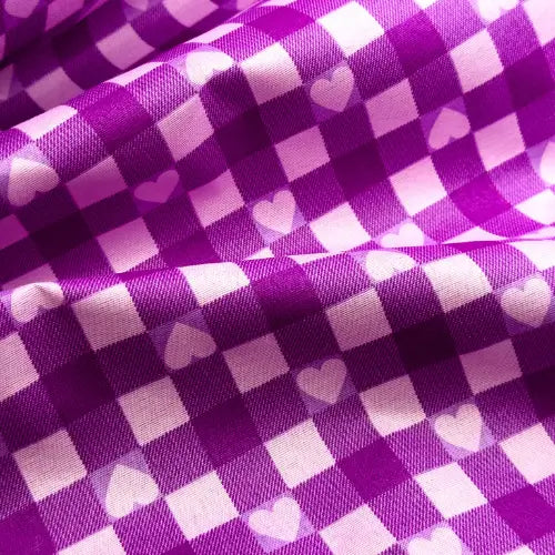 Tecido Chita Xadrez do Coração