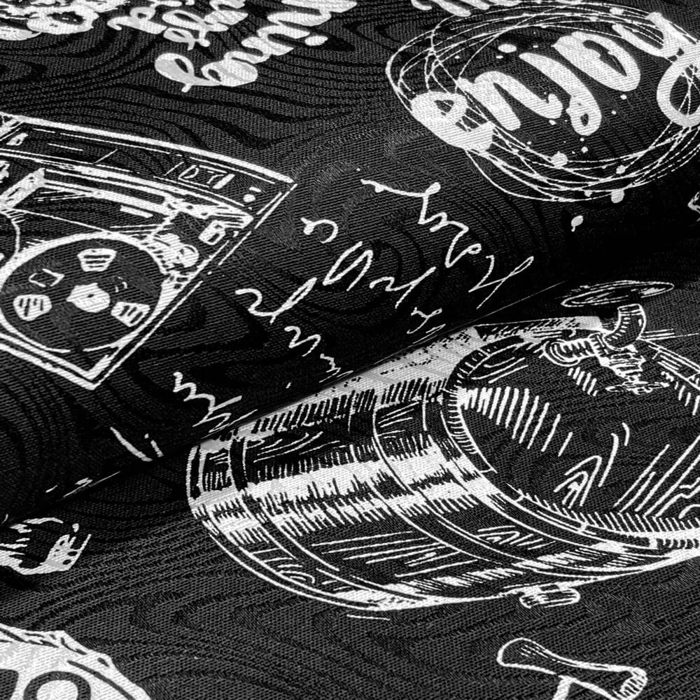 Tecido Gorgurão Old School Vintage