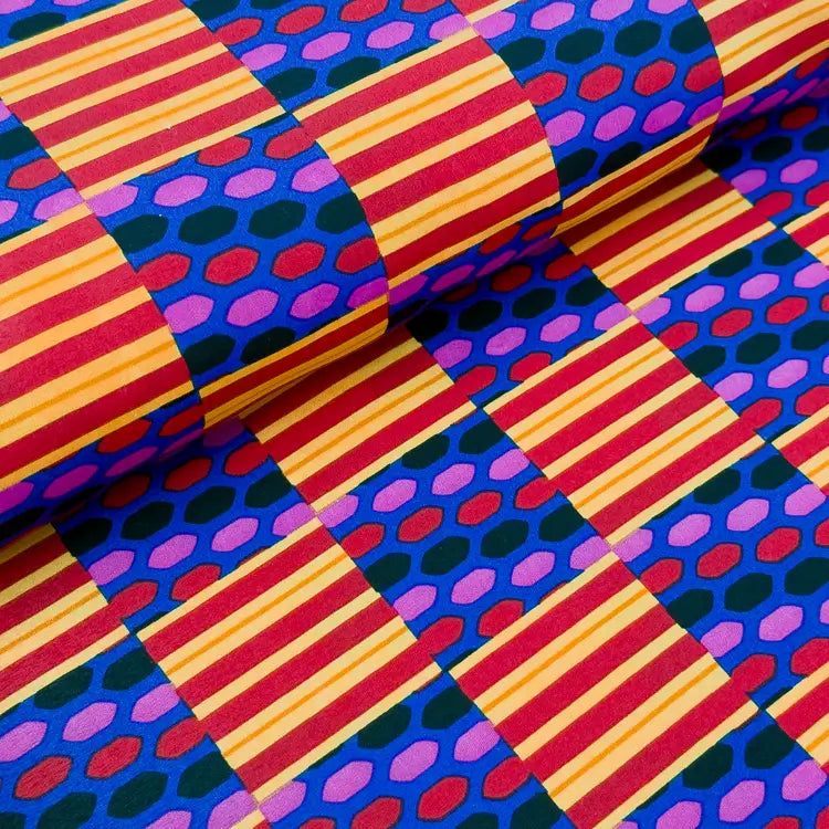 Tecido Microfibra Africana Tribal Color