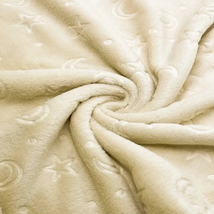 Tecido Microsoft Fleece Plush Estrelado