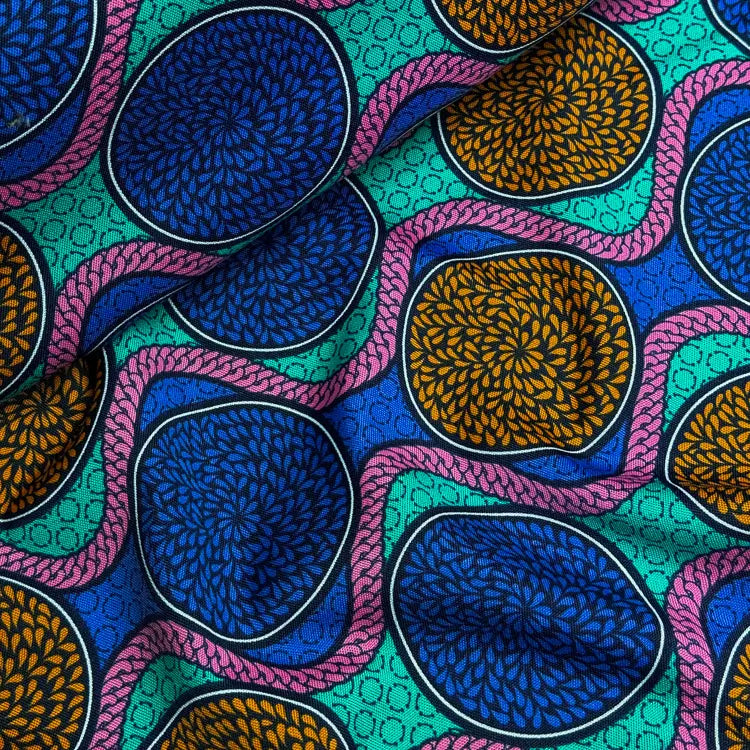 Tecido Oxford Africano Crisantemo