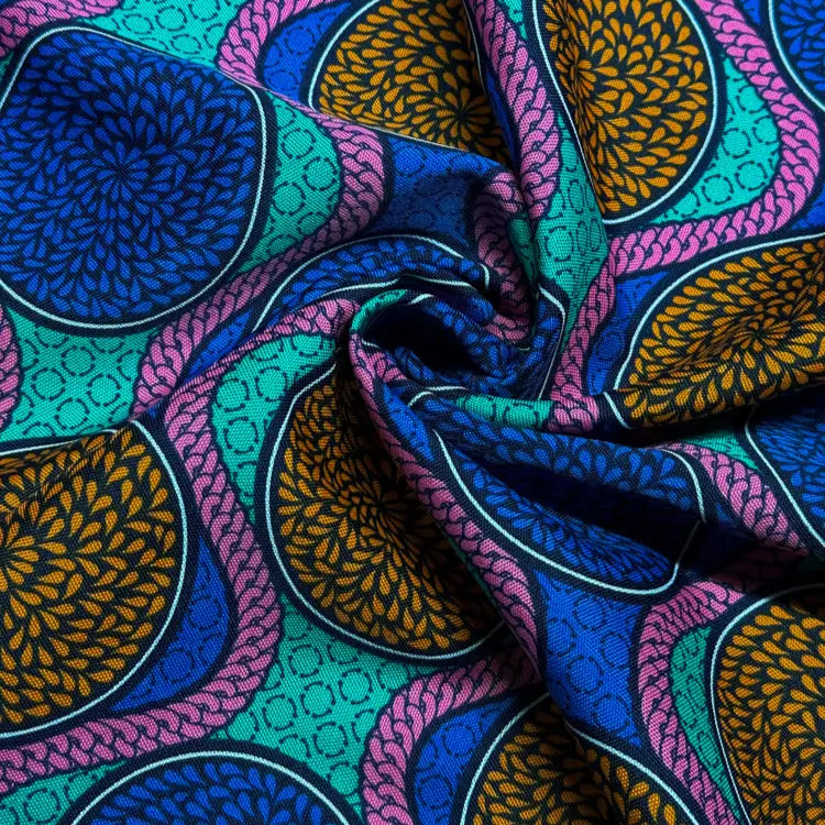 Tecido Oxford Africano Crisantemo