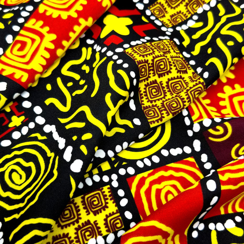 Tecido Oxford Africano Espirais