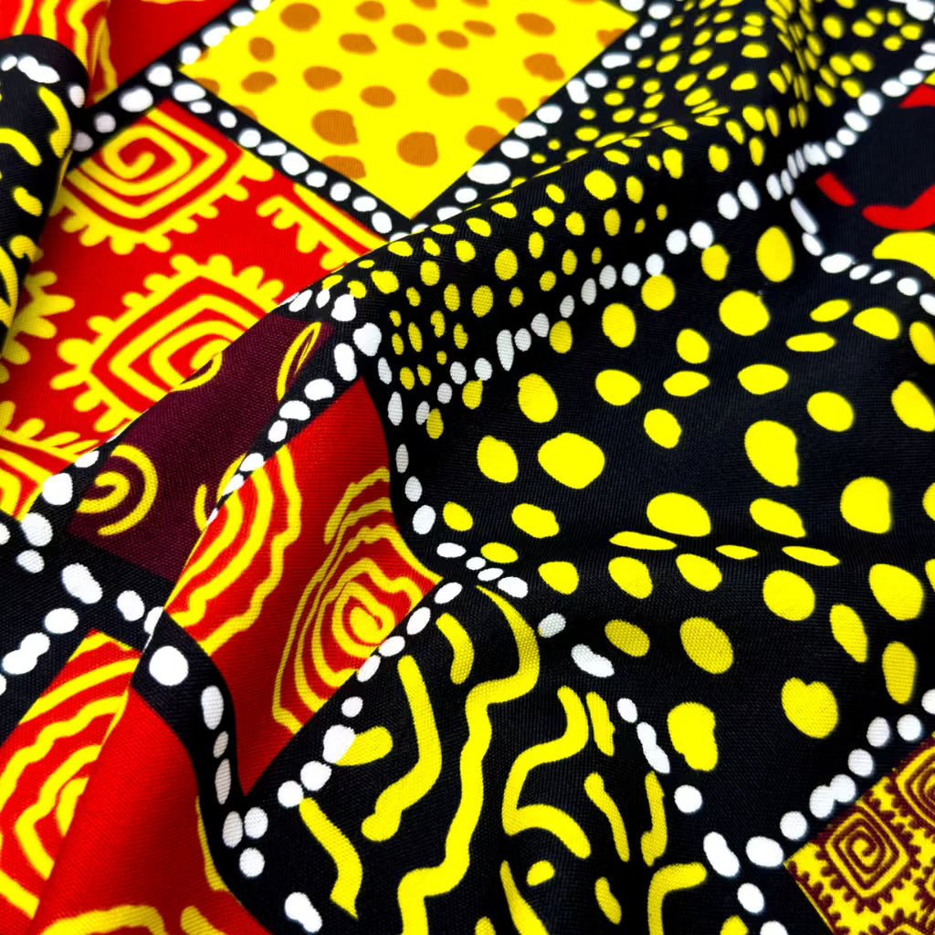 Tecido Oxford Africano Espirais