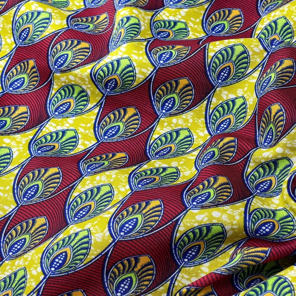 Tecido Oxford Africano Olho Pavão