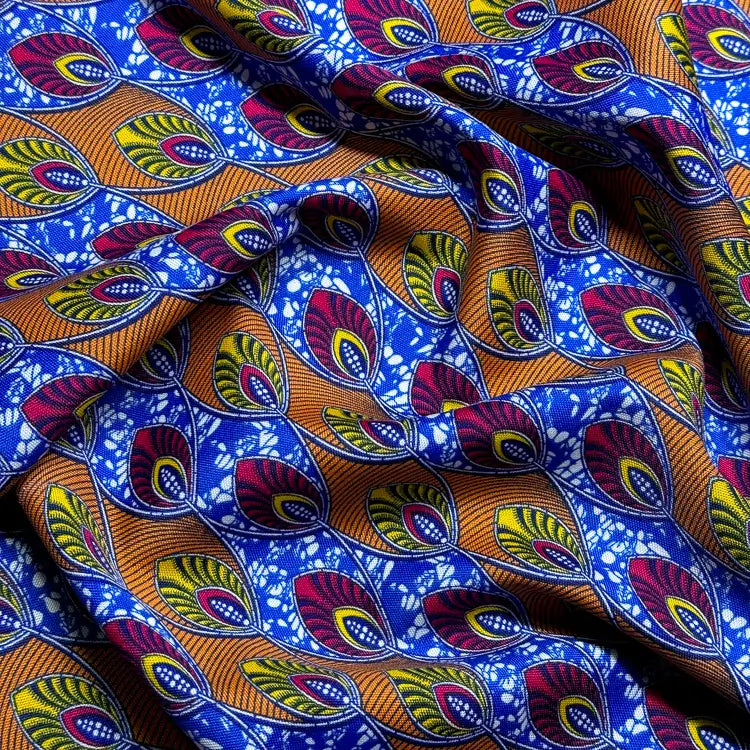 Tecido Oxford Africano Olho Pavão