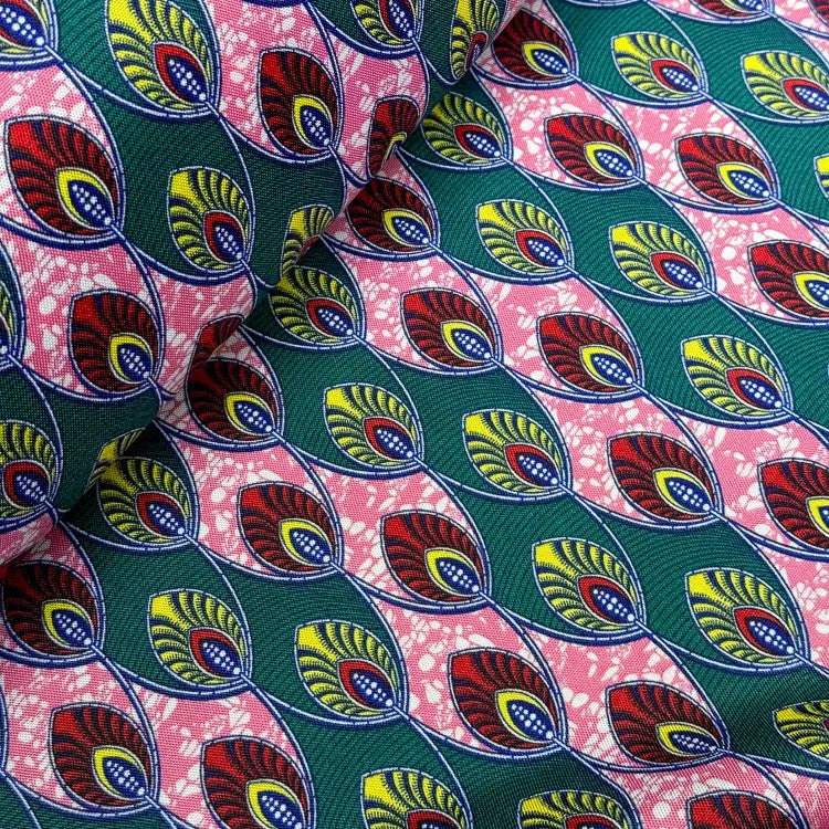 Tecido Oxford Africano Olho Pavão