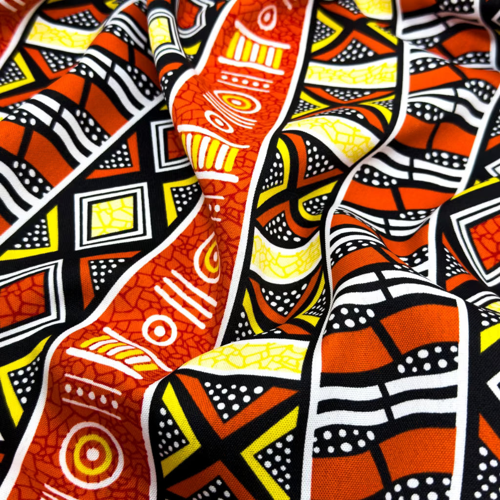 Tecido Oxford Africano Rubra