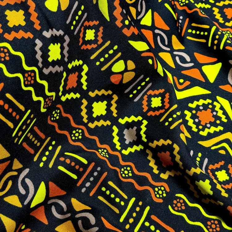 Tecido Oxford Africano Tribalista