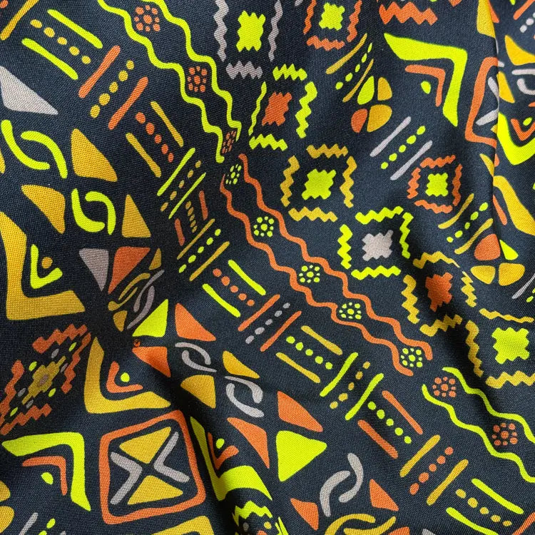Tecido Oxford Africano Tribalista