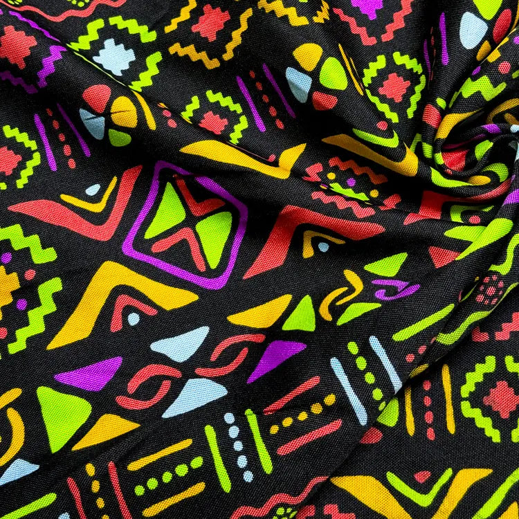 Tecido Oxford Africano Tribalista