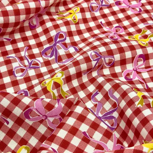 Tecido Oxford Bows & Checks