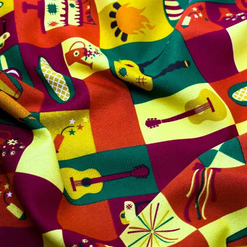 Tecido Oxford Festival Blocks