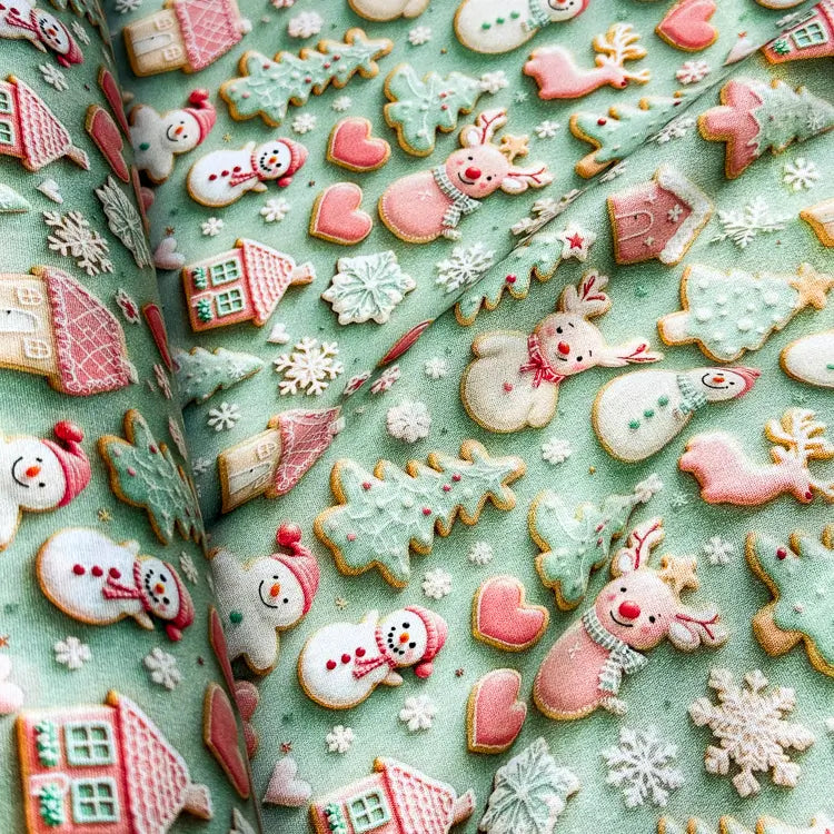 Tecido Tricoline Digital Natal Doce