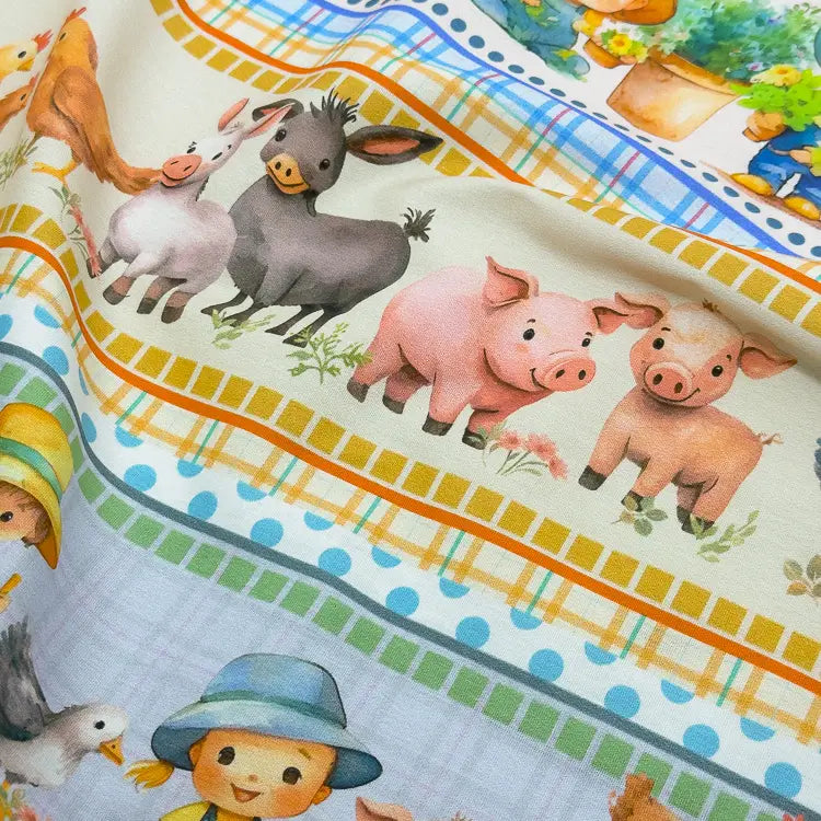 Tecido Tricoline Turma da Roça