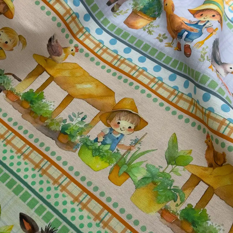 Tecido Tricoline Turma da Roça