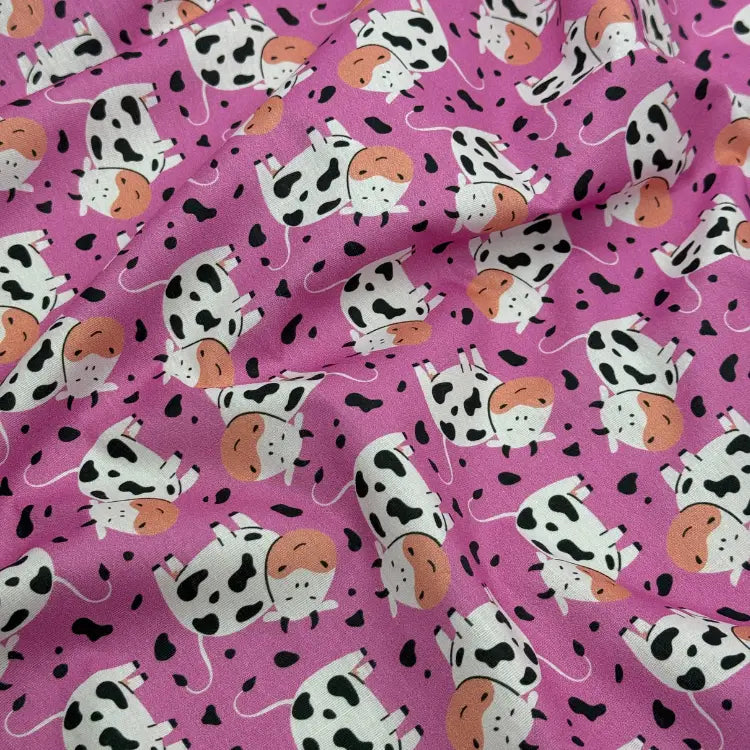 Tecido Tricoline Vaca Pop